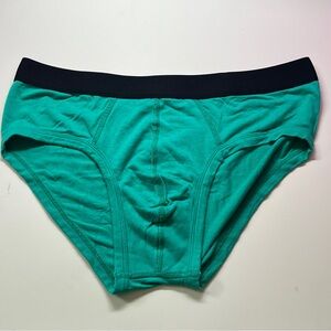 MeUndies Teal Briefs with Black Waistband